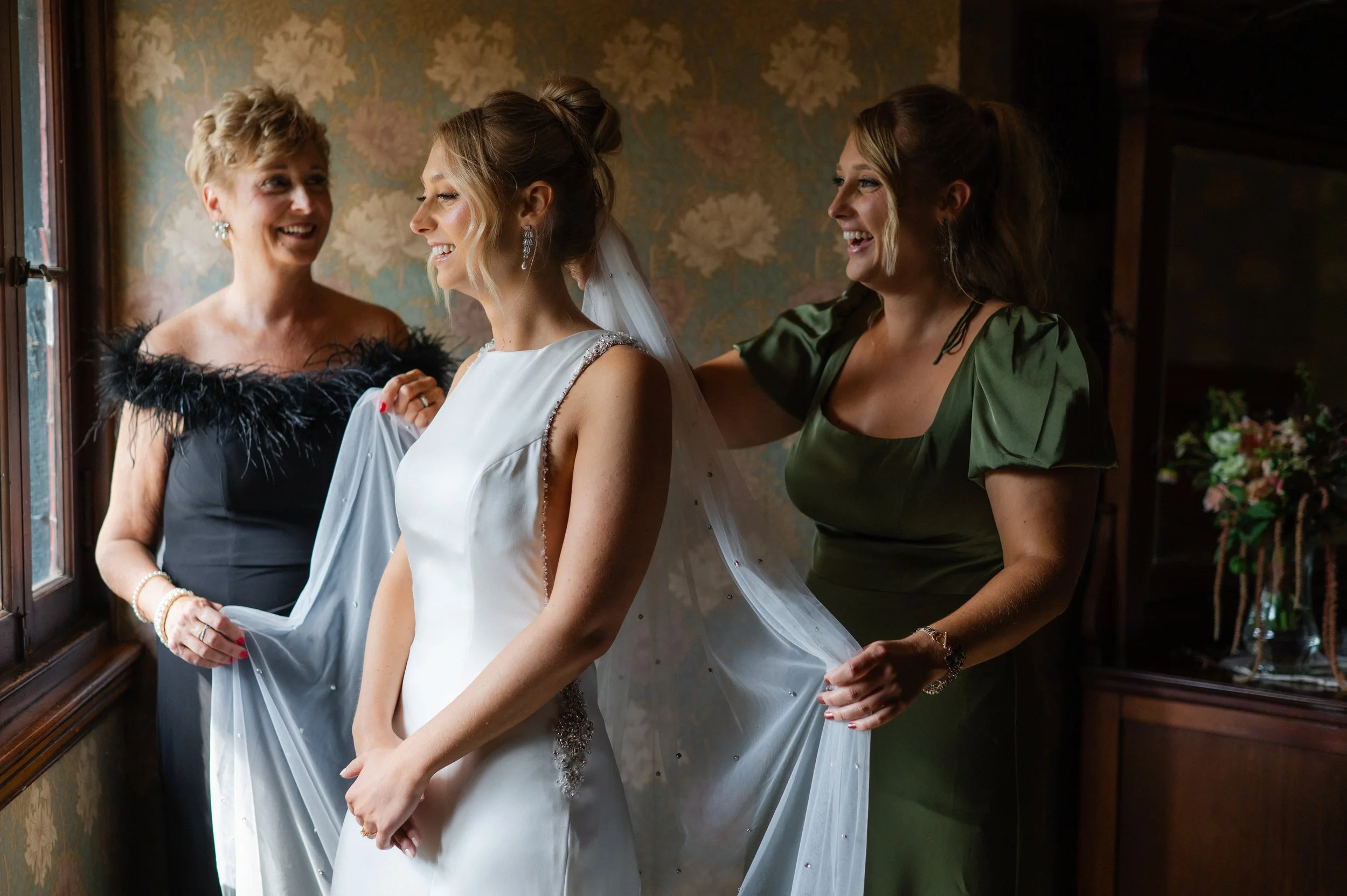 bridal getting ready photos captured by documentary wedding photographer in bucks county