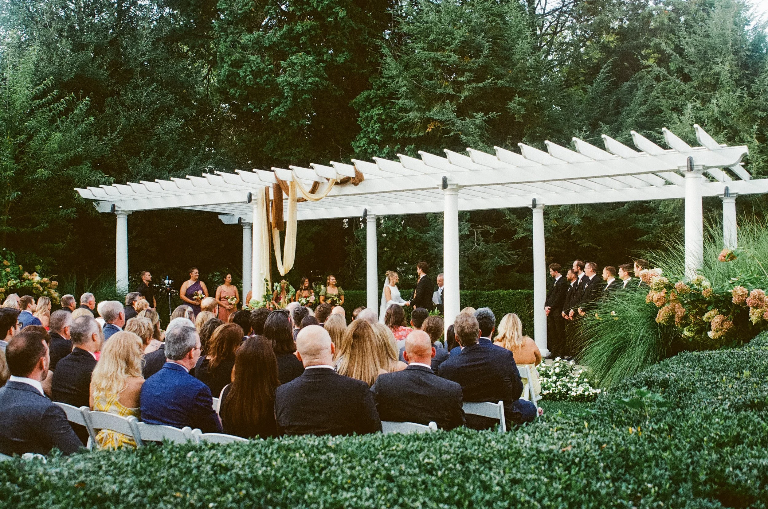 bucks county wedding ceremony captured on film