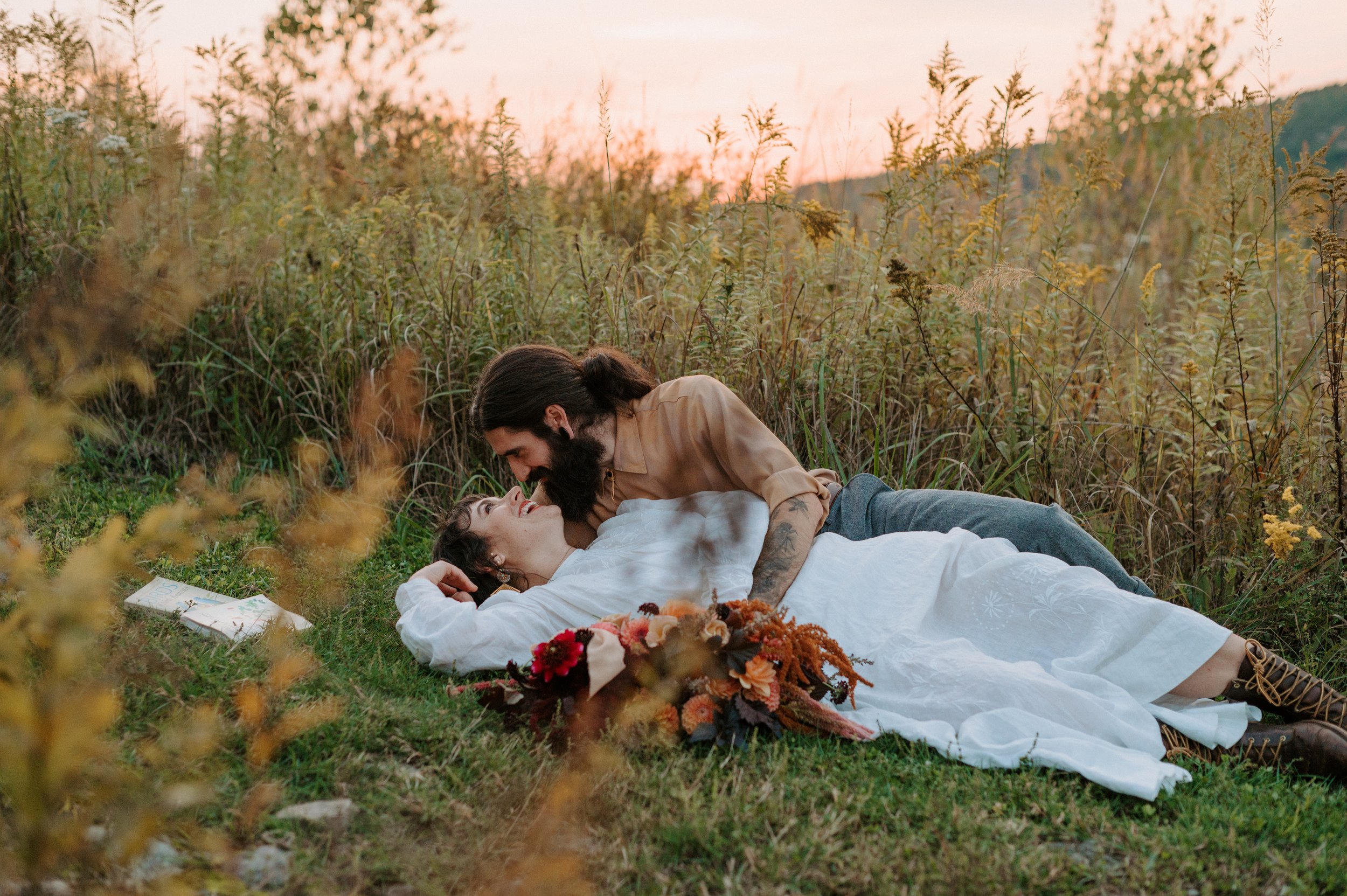 vow renewal on the appalachian trail captured by lehigh valley wedding and elopement photographer
