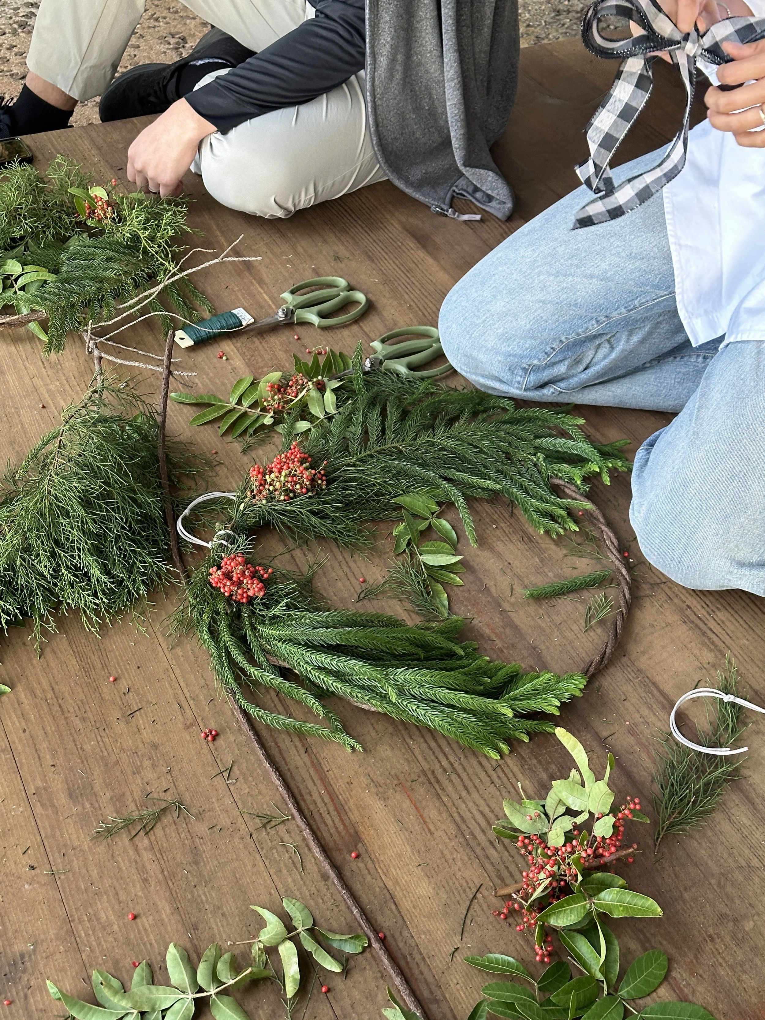 Holiday Wreath Making and Live Music at Ossipoff Cabin - December 5, 14 & 19
