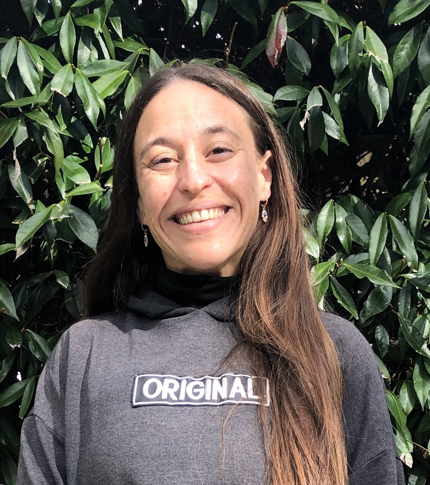 A smiling woman