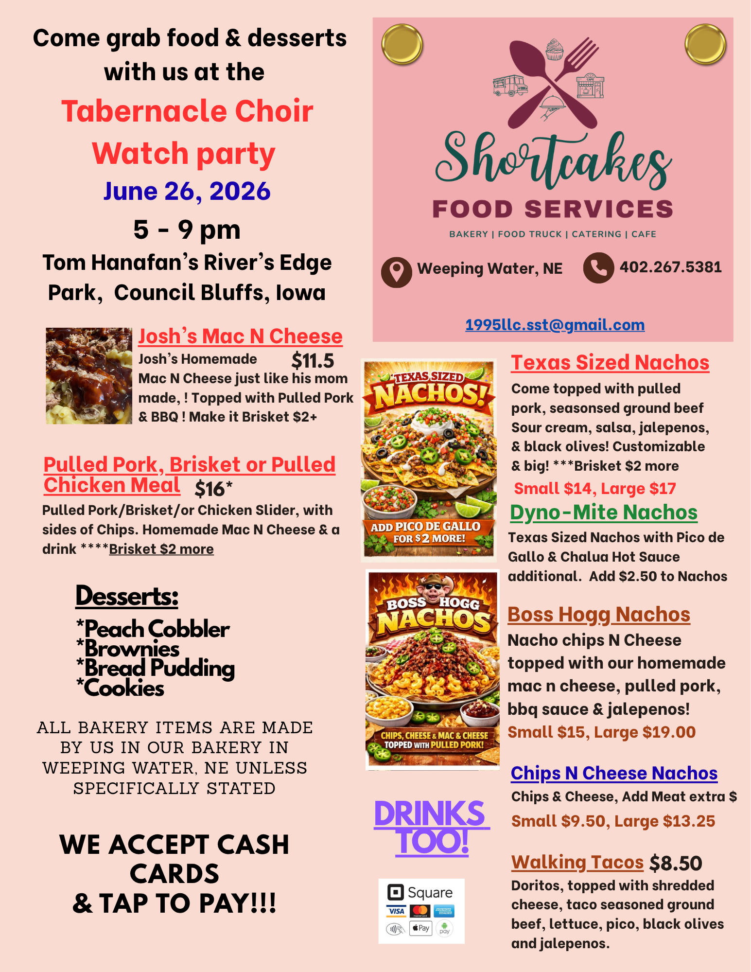 Shortcakes Menu #1
