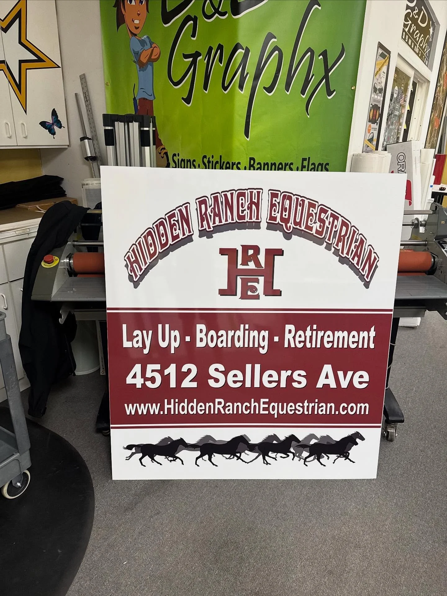 aluminum sign double sided