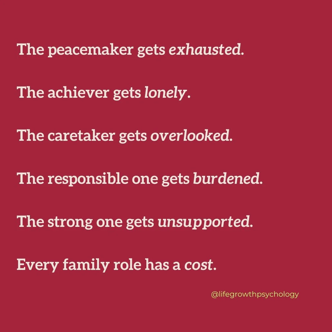 The role you took on in your family often follows you into adulthood.

The peacemaker.
The achiever.
The caretaker.
The strong one.

We're curious, which role did you learn to play growing up?

👇 Comment with yours.