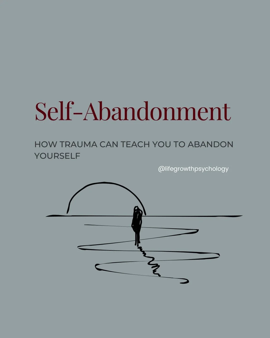 Self-abandonment is rarely a choice.

For many people, it's something they learned when expressing emotions, needs, or boundaries didn't feel safe.

Over time, protecting relationships can start to feel more important than protecting yourself.

These