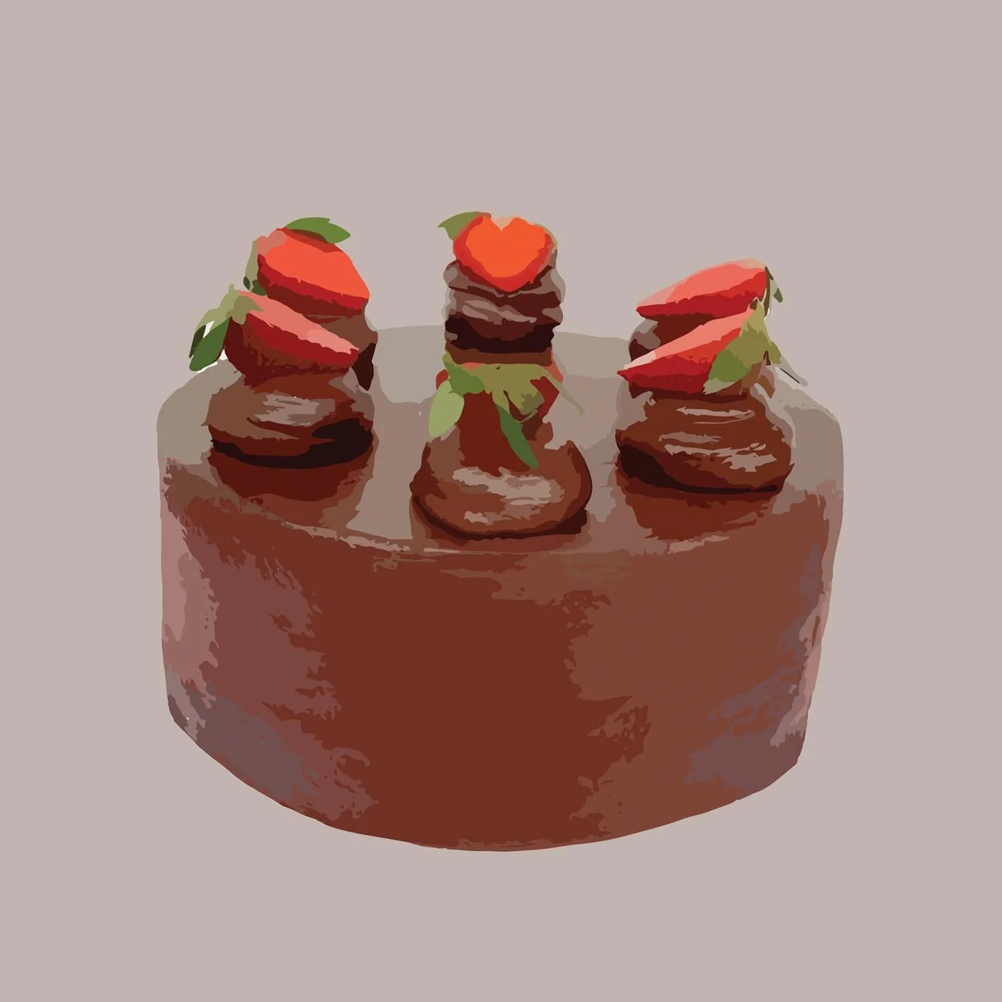❕cake illustration for @le_fondree