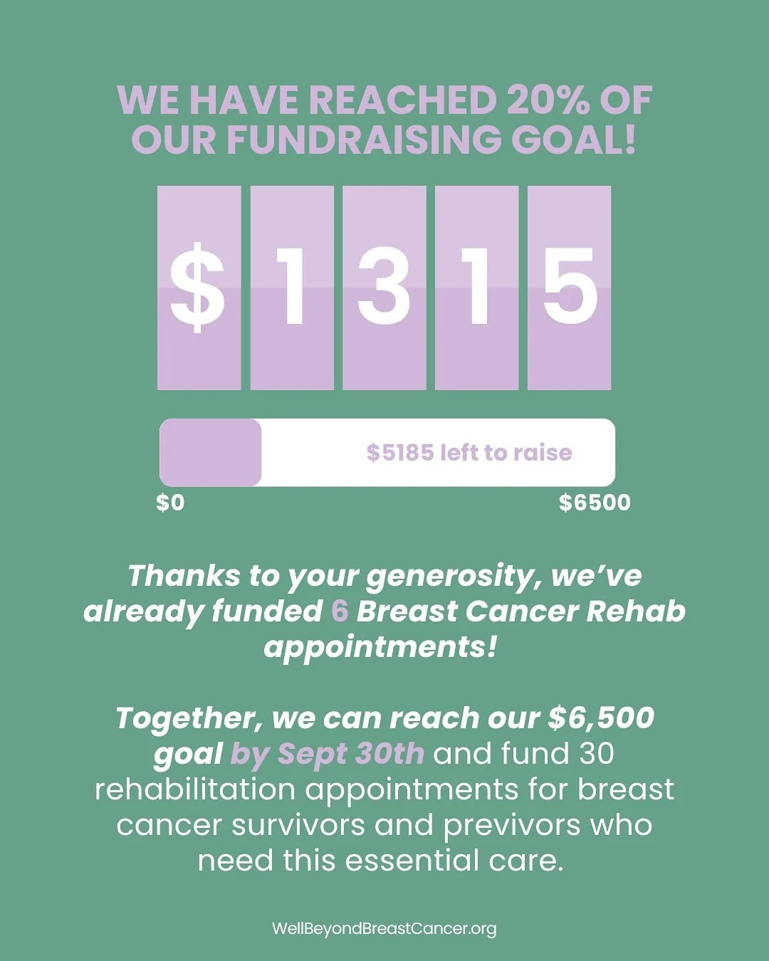 Join us in ensuring everyone has access to essential breast cancer care. 

💜 Donate today to directly fund rehabilitation care for someone who needs it.
 💜 If giving isn&rsquo;t possible, please consider sharing this post to spread the word.

Every