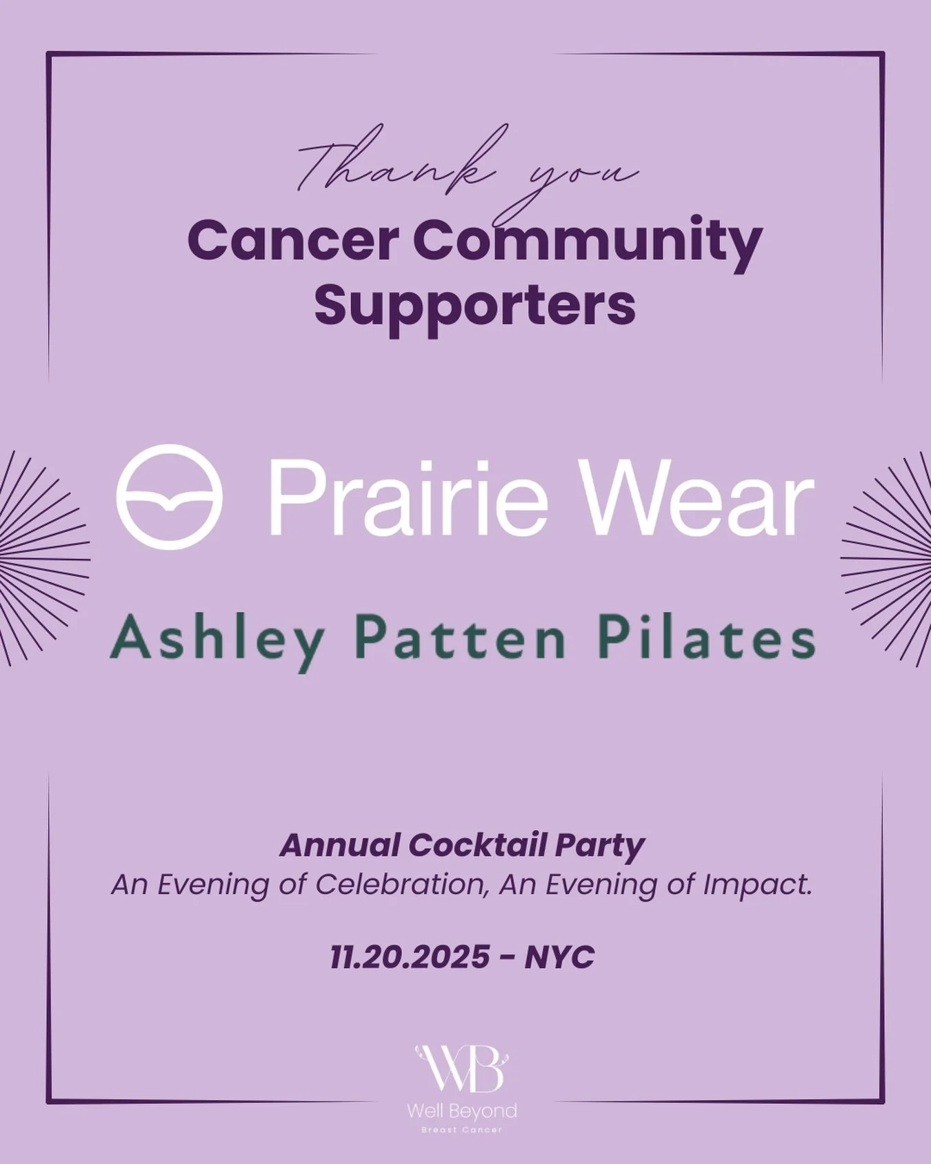 We are beyond grateful for the support and generosity of our Cancer Community Supporters: @prairiewear and @ashleypattenpilates 🤍

They committed to funding Breast Cancer Rehabilitation appointments for survivors and previvors in need, ensuring that