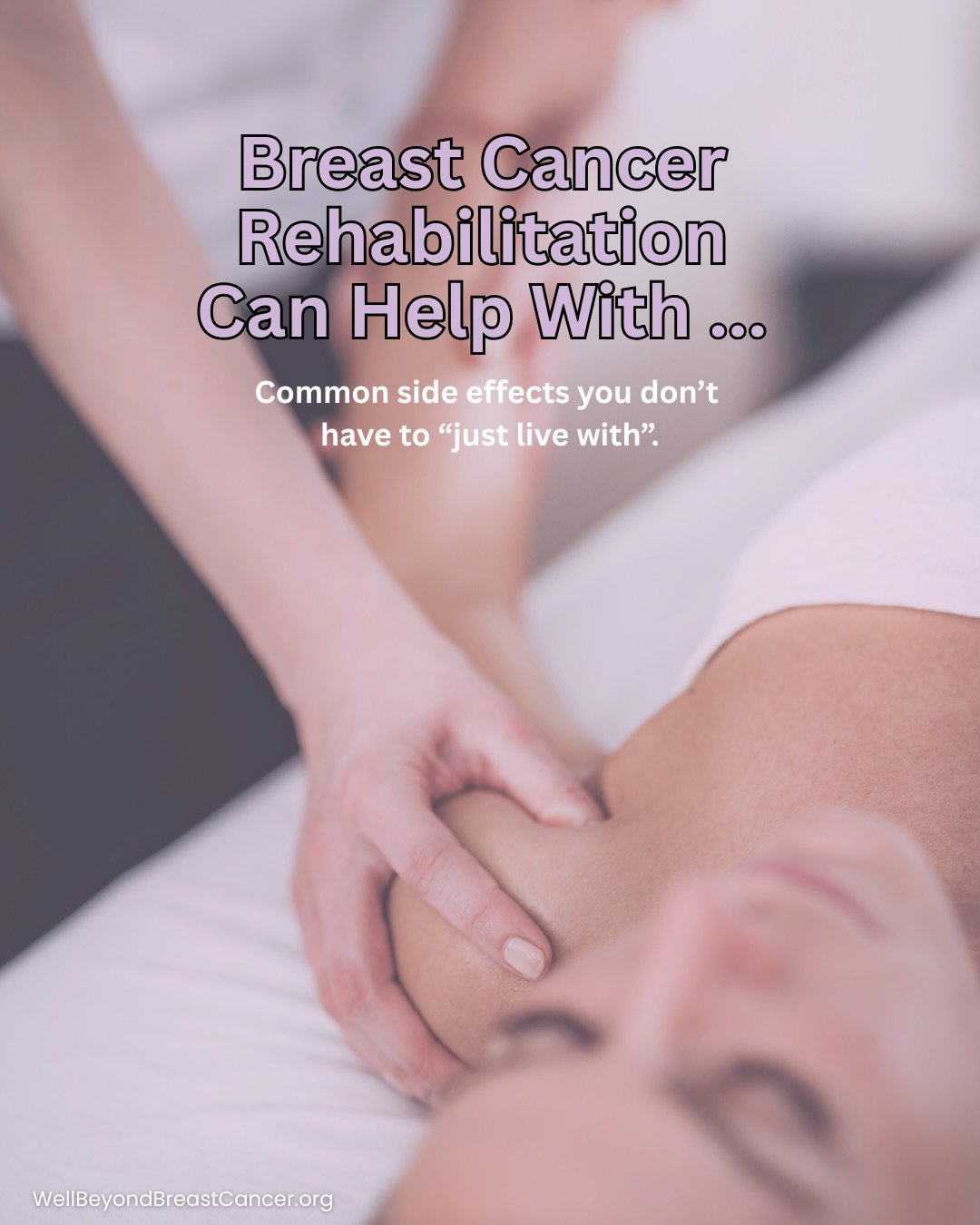 Breast cancer treatment can affect your body in ways no one fully prepares you for. 

Unfortunately, many people are never told there&rsquo;s specialized rehabilitation that can help address many of the side effects of treatment. 

Breast Cancer Reha