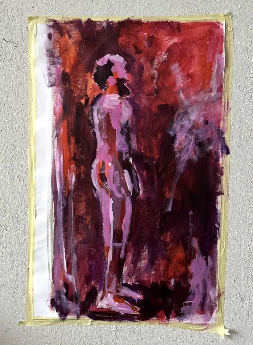 Der Akt – verwandelt in Speedpainting.