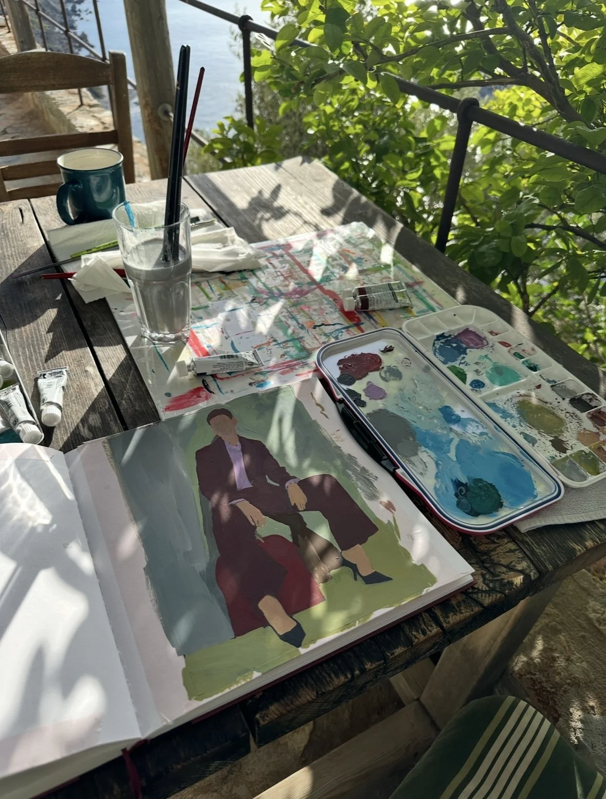 Mein zauberhafter Malplatz in Griechenland. 