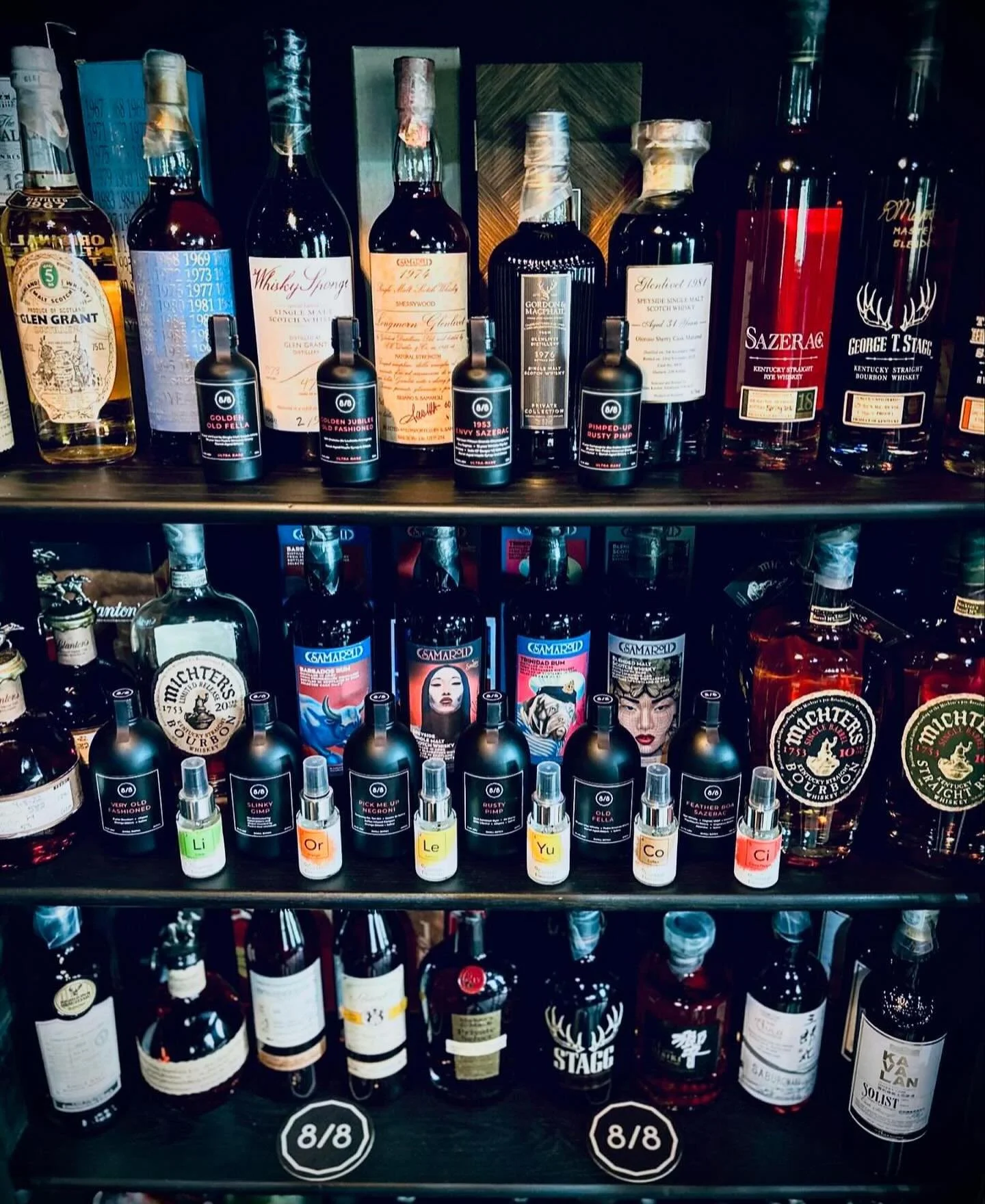 8/8 cocktails @88cocktails #88cocktails #thevault #ultrarare @samaroli1968  #luxury #whiskeylibrary #christiandevelter #develterart