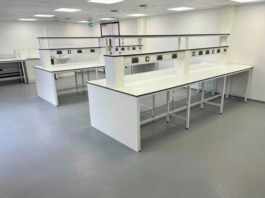A builders clean for a scientific testing laboratory completed by Elliotts Specialist Cleaning