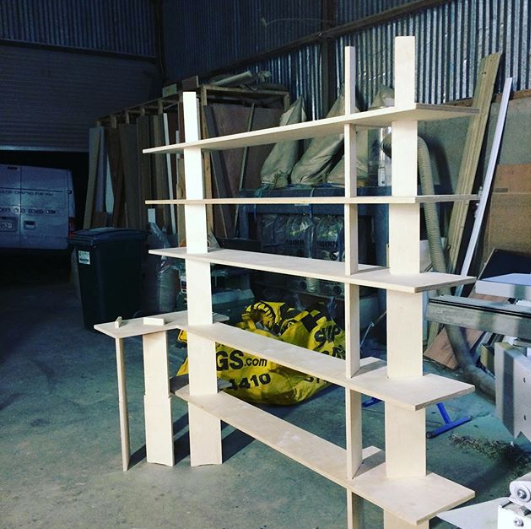 Final Assemble, off site, at carpenters workshop