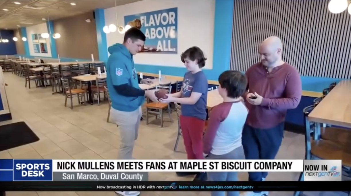 Jaguars QB Nick Mullens' Meet And Greet With Fans