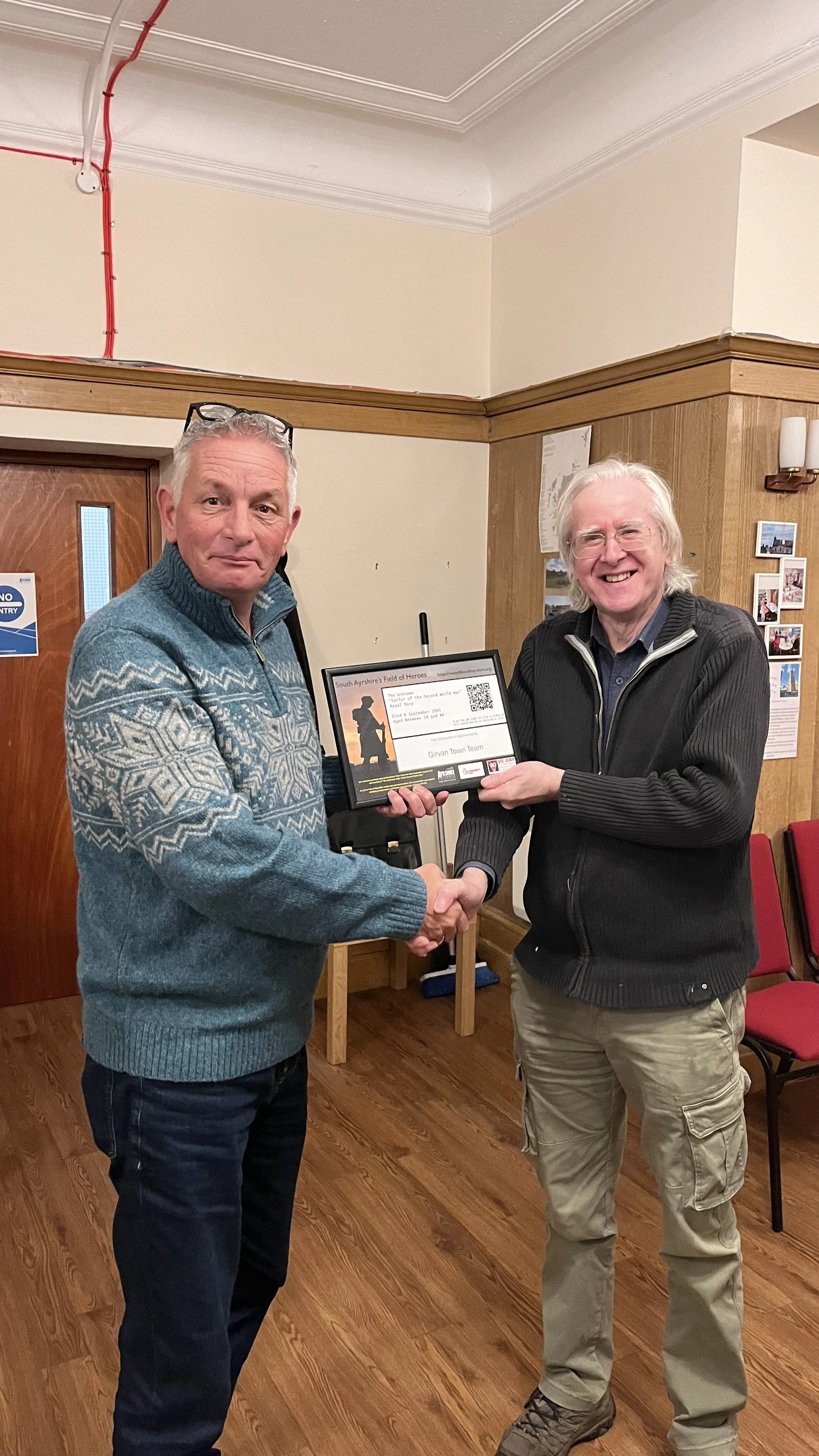 A Moment of Recognition at the Girvan Town Team AGM