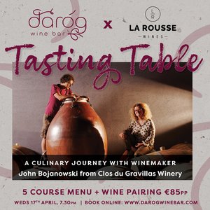 Tasting Table: A Culinary Journey with Winemaker John Bojanowski from ...