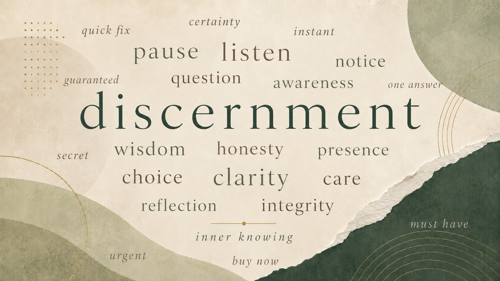 Discernment in a Culture of Certainty