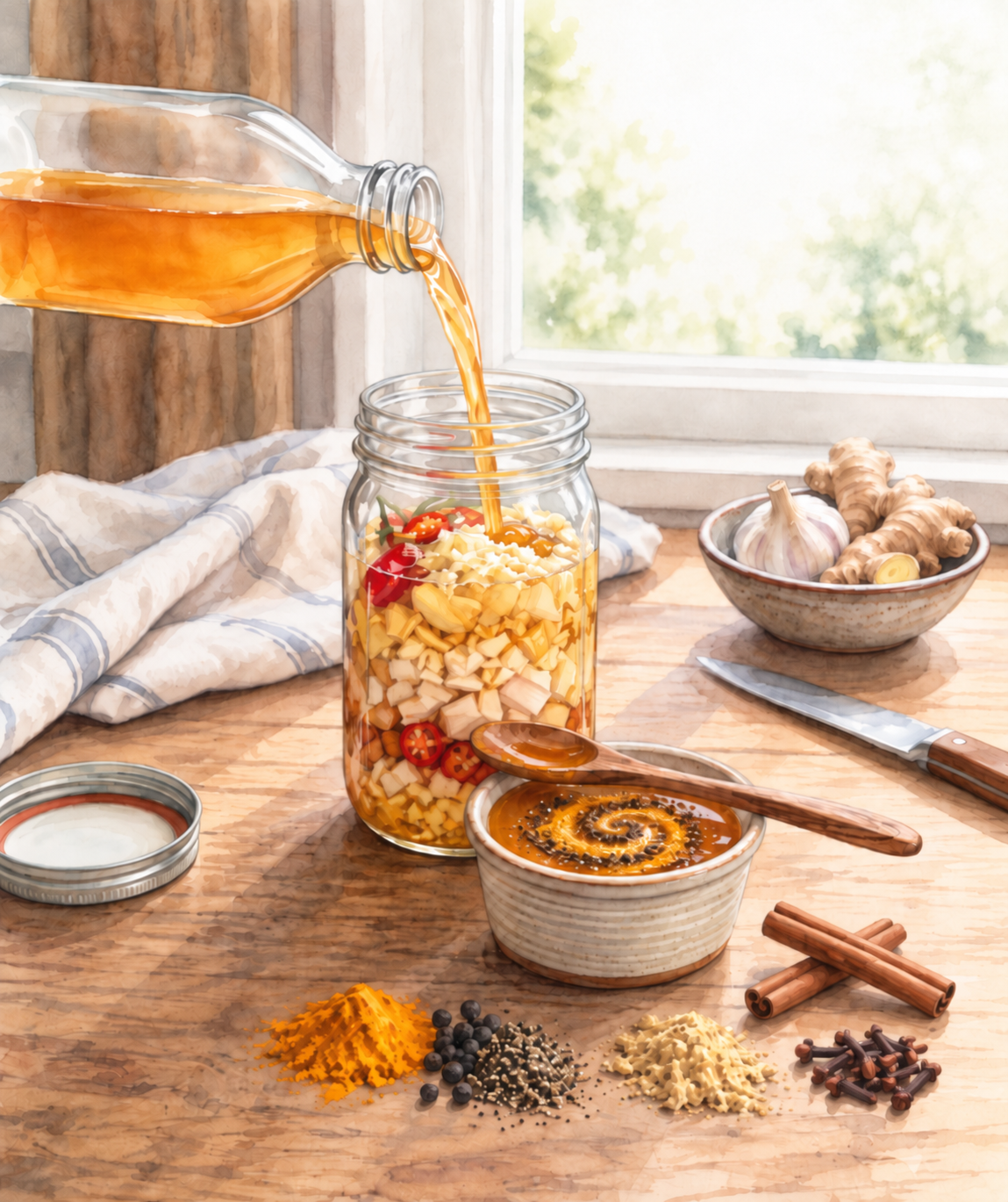 Fire Cider &amp; Fire Honey: A Kitchen Herbal Workshop Online