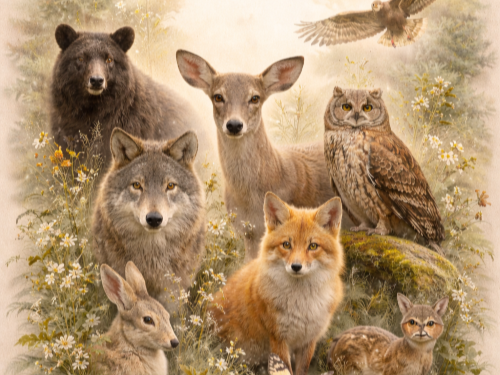 Woodland animal Wisdom harmony Small