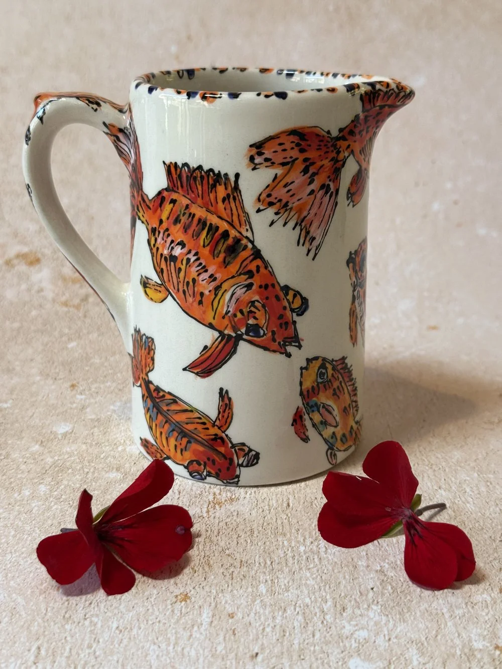 Let’s Take a Dip Little Fish Small Straight Vase