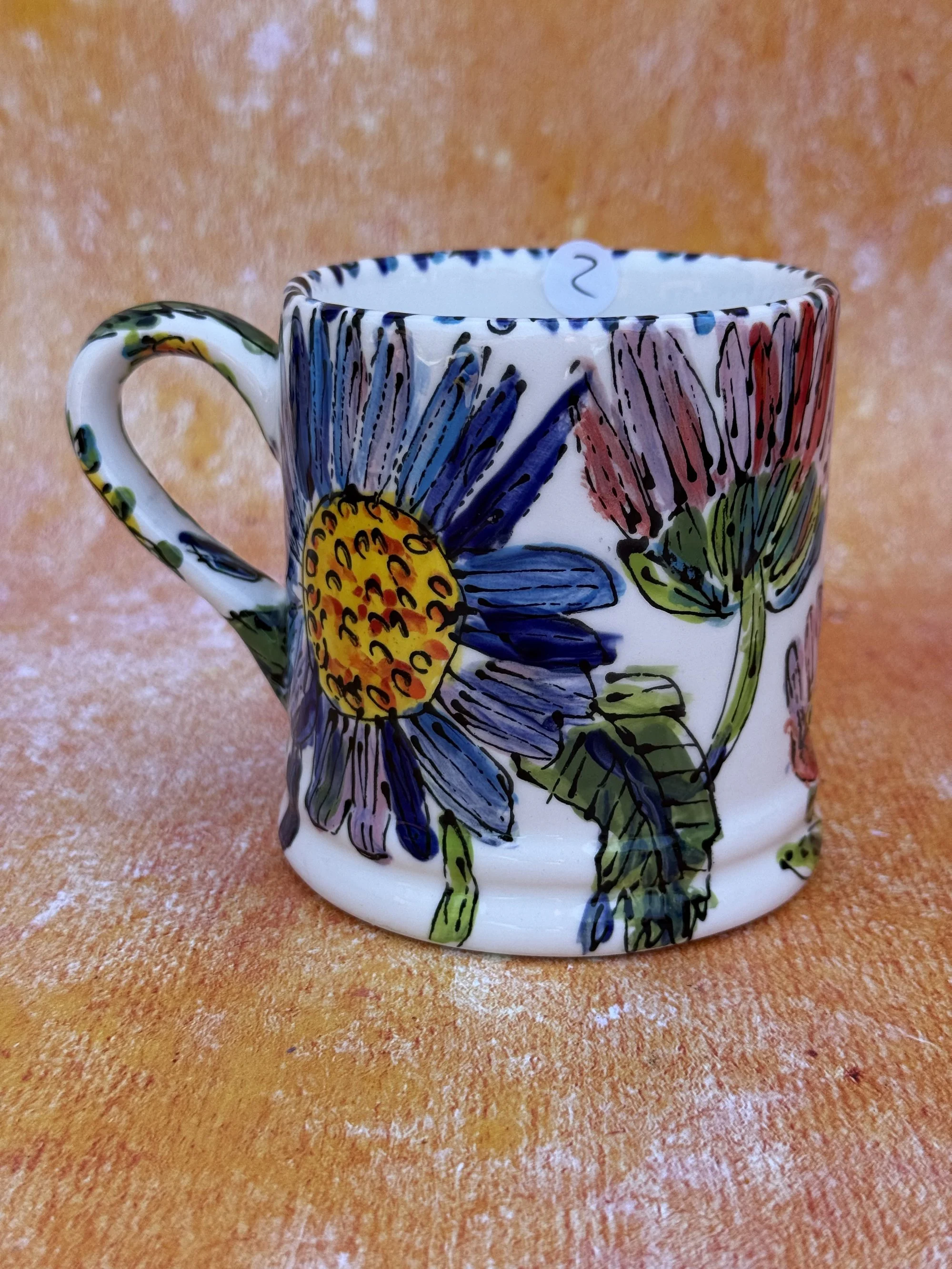 Asters on White Daddy Cup (2)