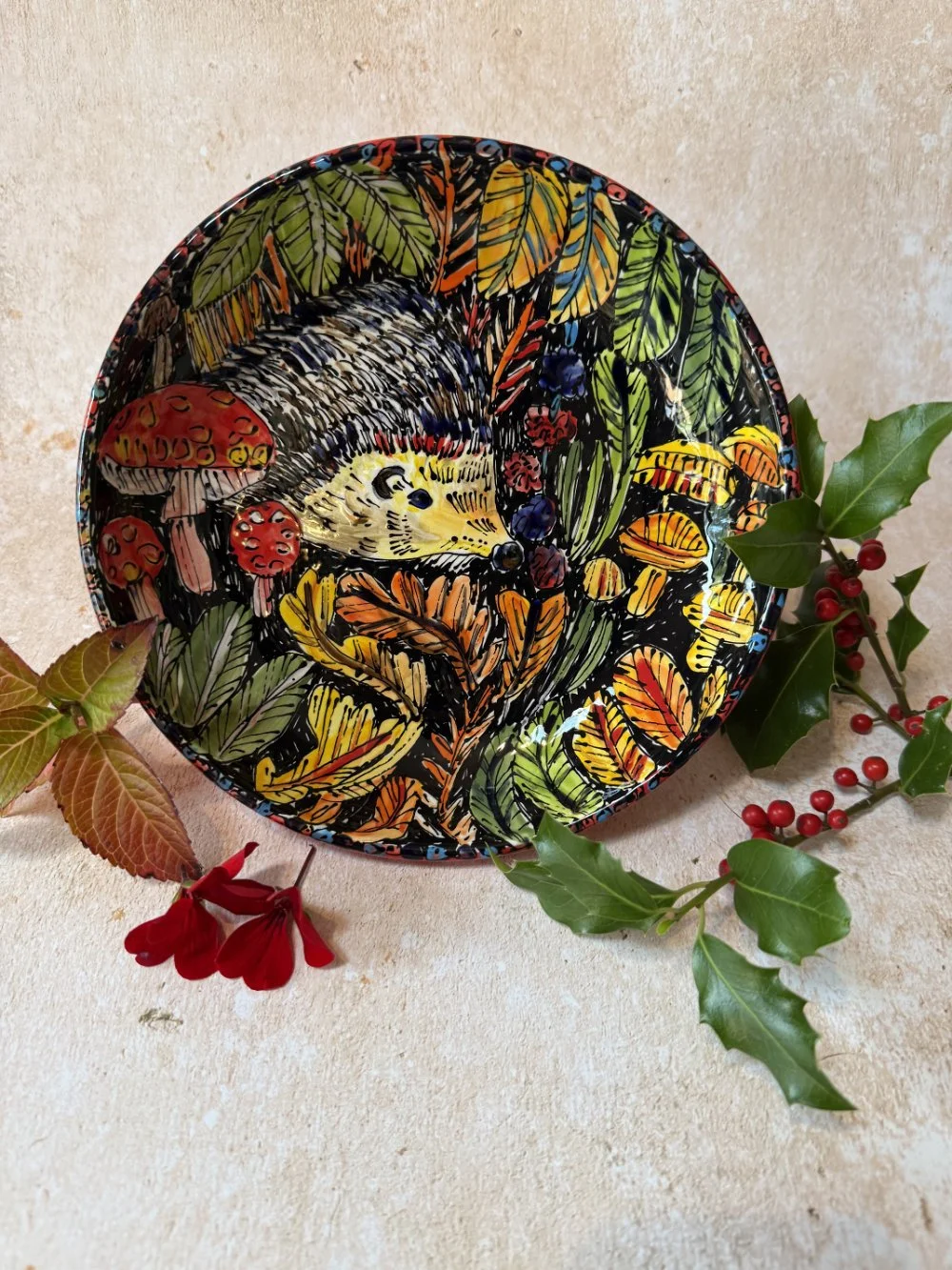 Mrs Prickles Hedgehog Pasta Bowl 8 Inch