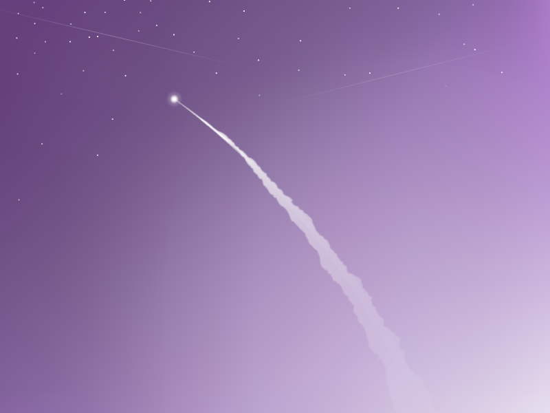 Rocket launch banner #1
