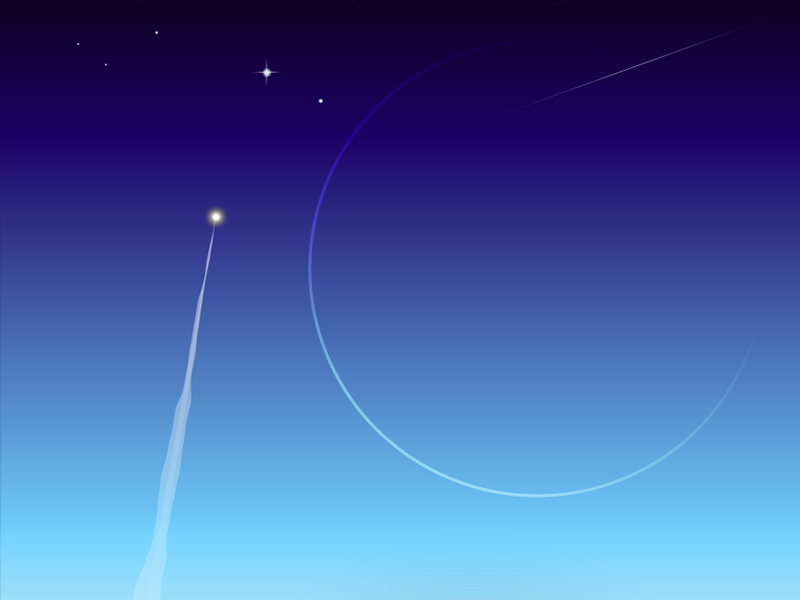Rocket launch banner #2