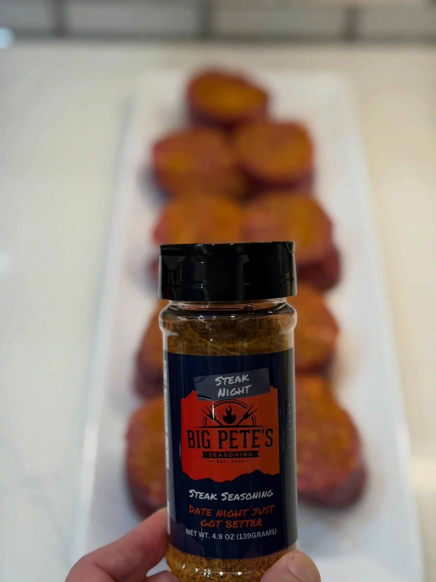 What an amazing early Christmas dinner.  The @purelymeatco fillets were perfectly seasoned with Steak Night. 
#steak #steaknight #bigpetesseasonings #purely