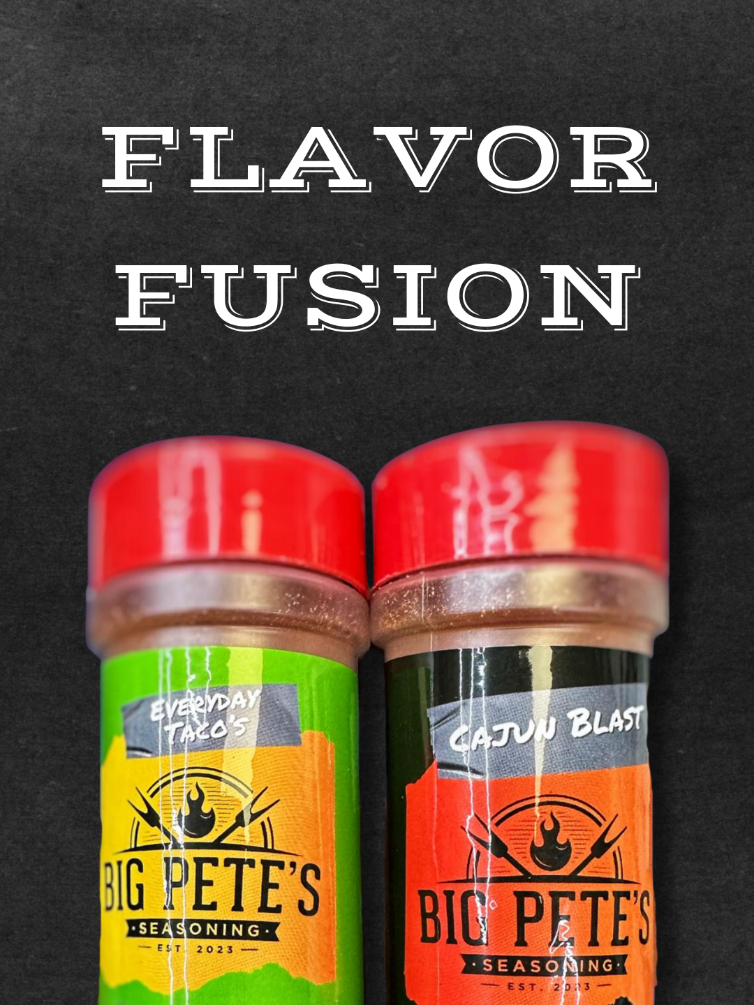 Flavor Fusion pack, appearing as if drawn on a chalkboard.