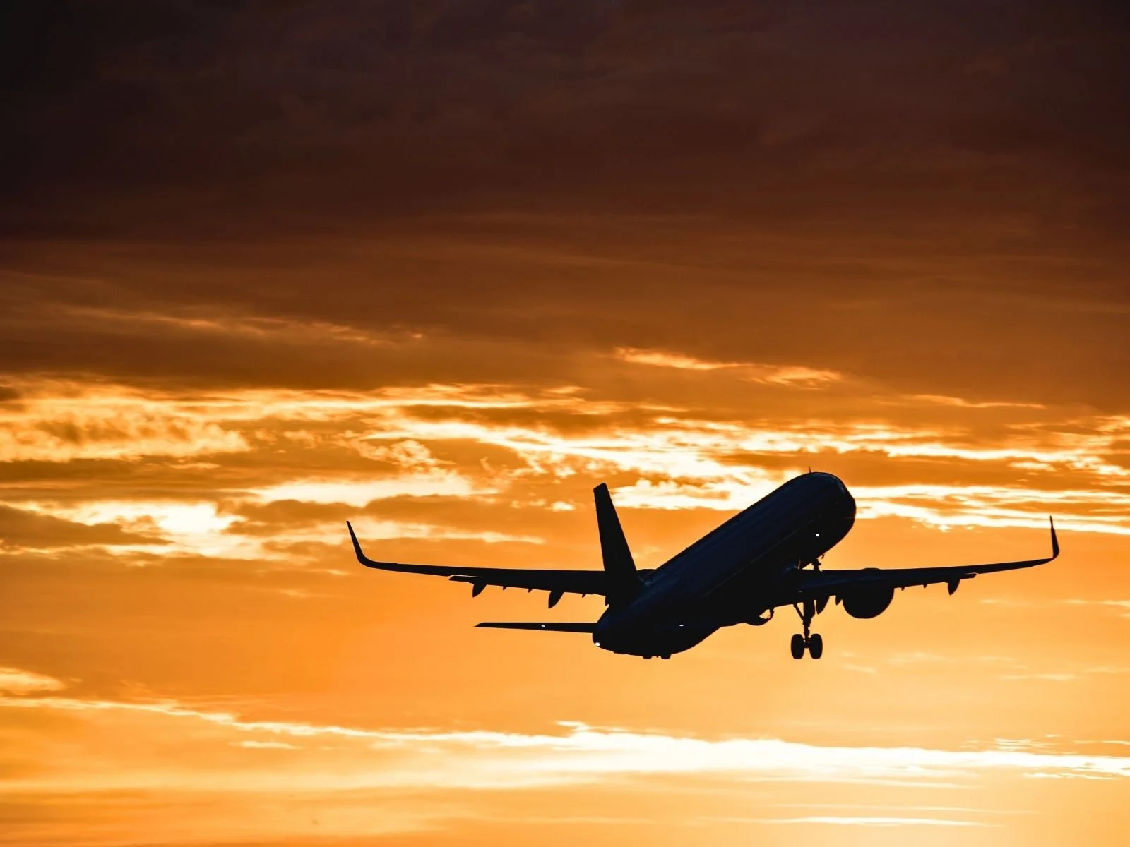 Flugzeug beim Abflug