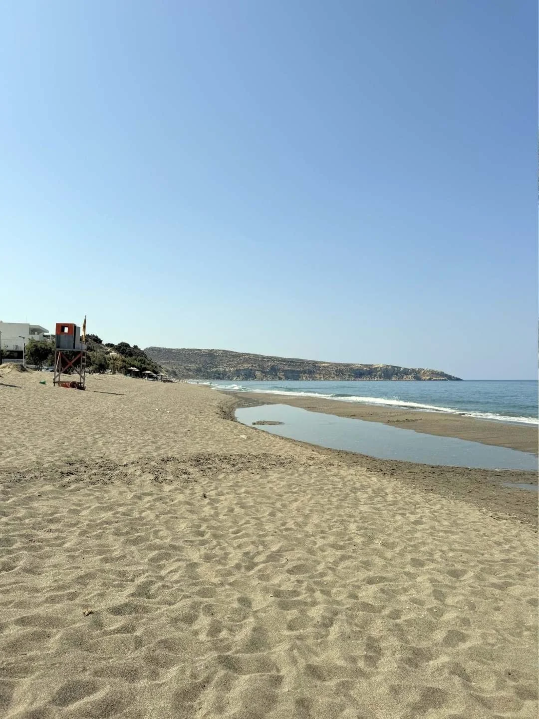 Blick nach Osten am Strand