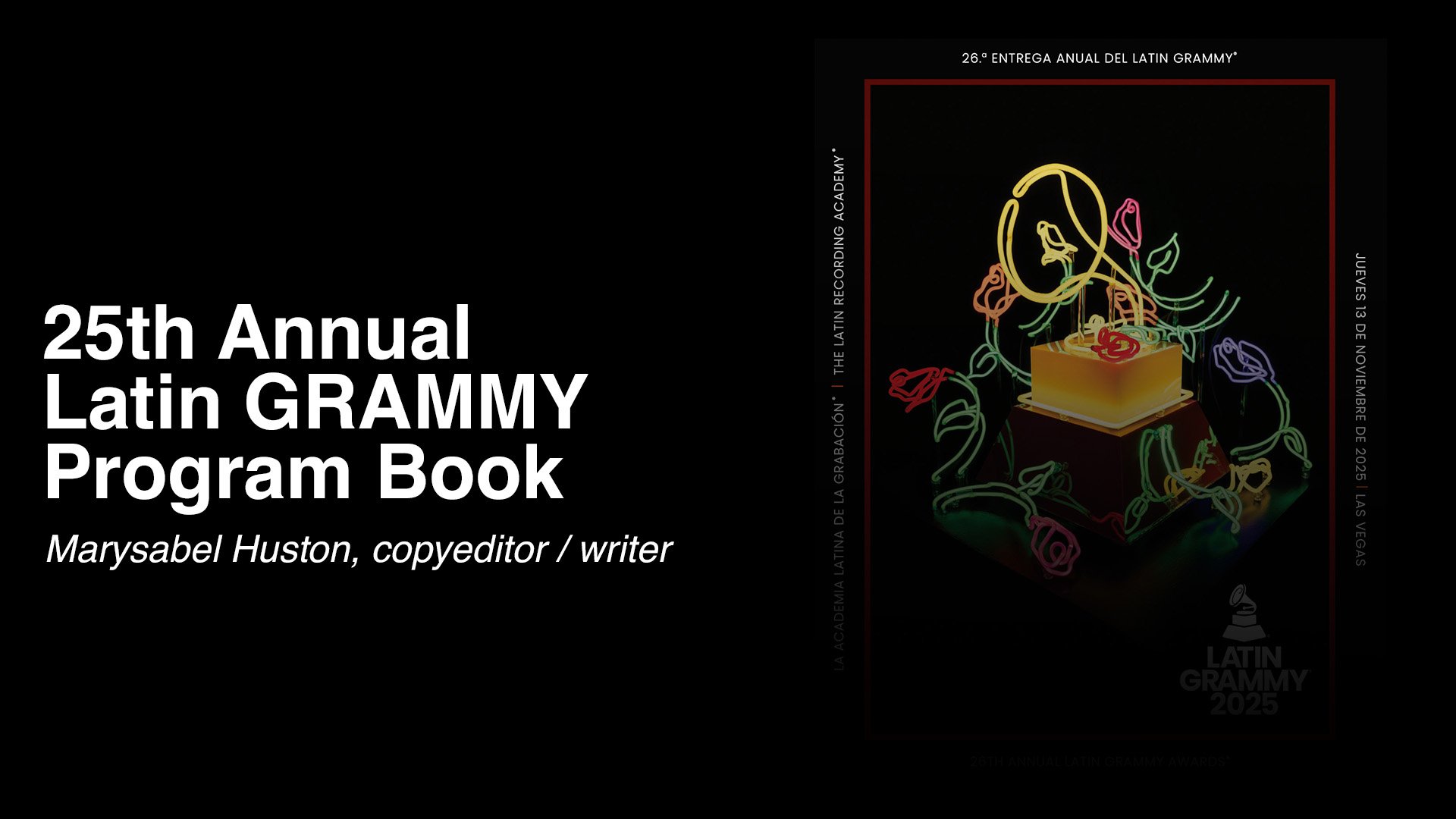 Marysabel Huston for The Latin Recording Academy