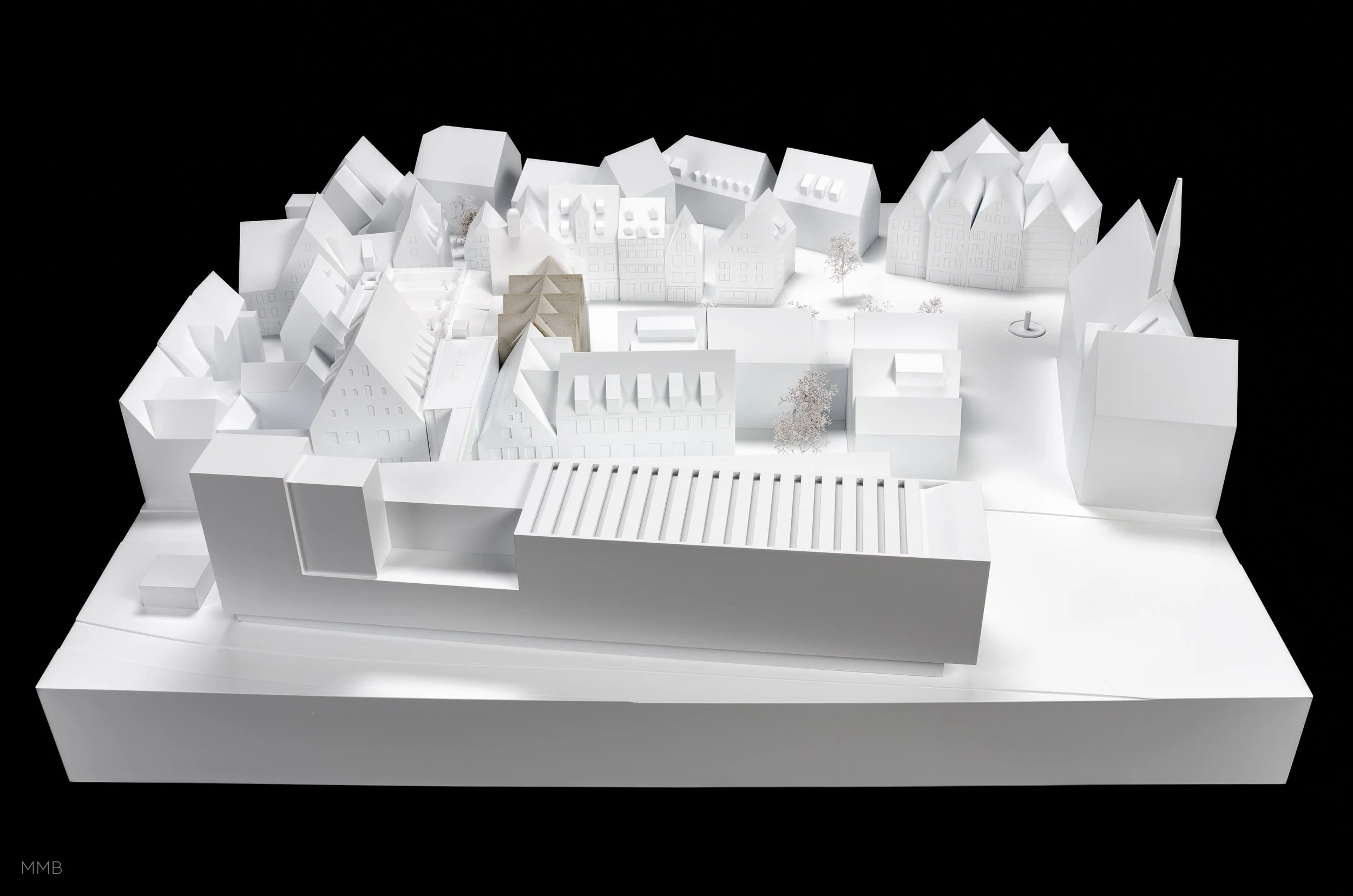 Erweiterung Museum Stadt Ulm - Architekturmodell von Modellbau Milde Berlin für Max Dudler Architekten