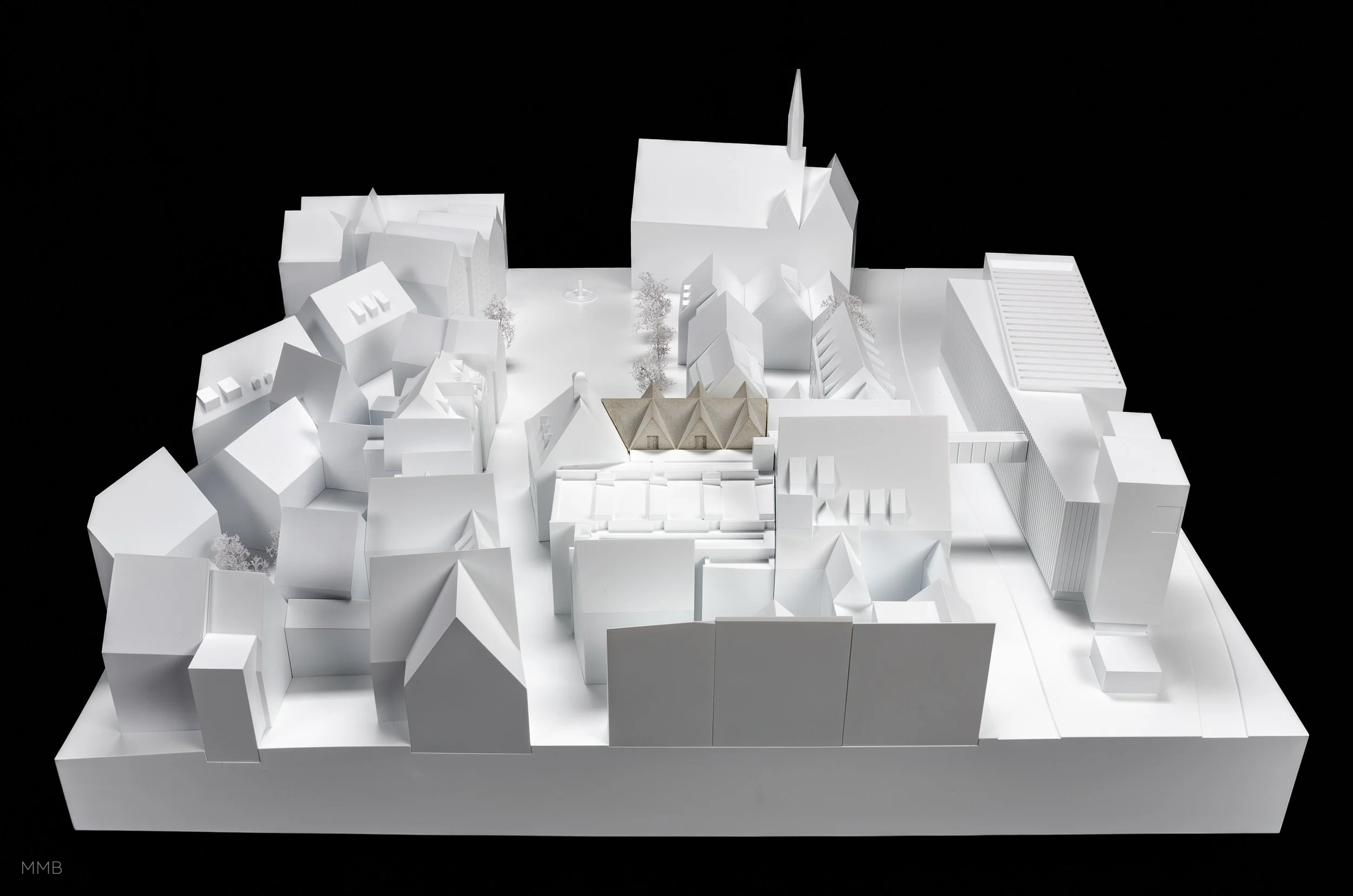 Erweiterung Museum Stadt Ulm - Architekturmodell von Modellbau Milde Berlin für Max Dudler Architekten