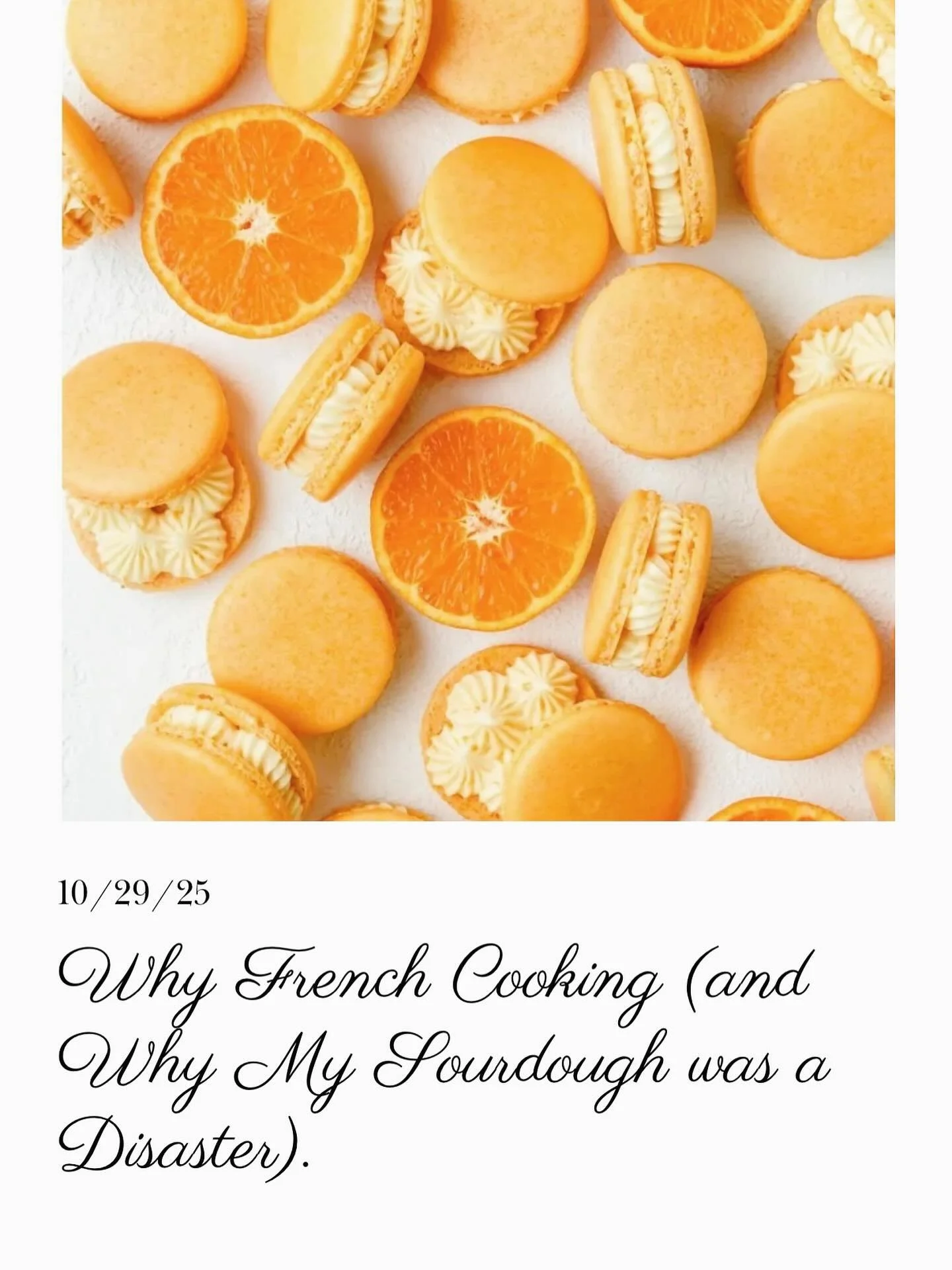 Check out my new blog on the website. It&rsquo;s a quick and fun read! Have an idea for a class, send any and all suggestions my way! 

laparisiennekitchen@gmail.com

www.laparisiennekitchen.com