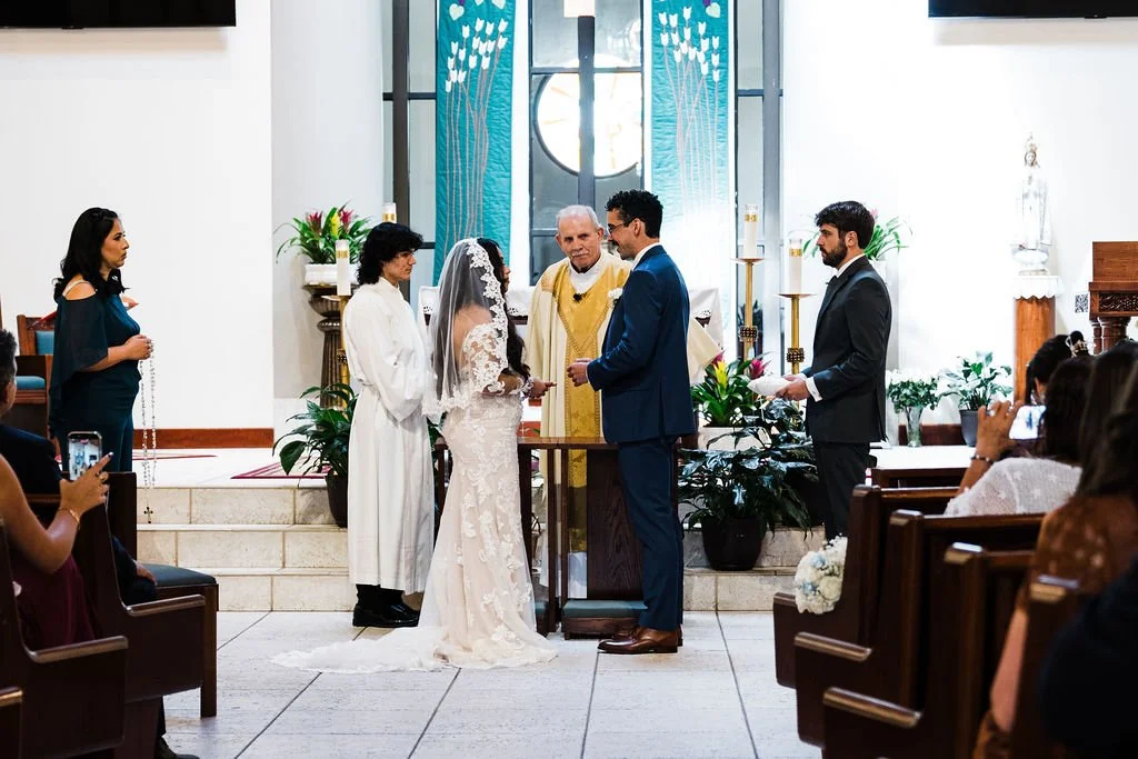  Traditional Catholic Church wedding with casual outdoor wedding reception at Saint Augustine Catholic Church The Yardery Sanford, FL - affordable orlando wedding photographer - intimate micro wedding photographer - best wedding venues Orlando - affo