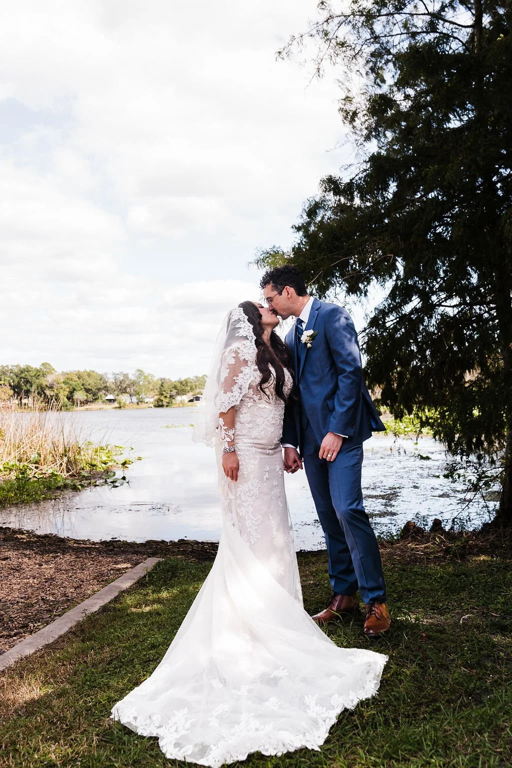  Traditional Catholic Church wedding with casual outdoor wedding reception at Saint Augustine Catholic Church The Yardery Sanford, FL - affordable orlando wedding photographer - intimate micro wedding photographer - best wedding venues Orlando - affo