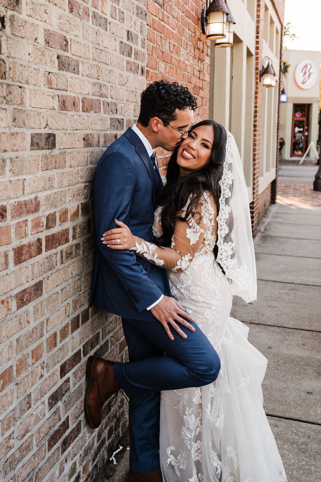  Traditional Catholic Church wedding with casual outdoor wedding reception at Saint Augustine Catholic Church The Yardery Sanford, FL - affordable orlando wedding photographer - intimate micro wedding photographer - best wedding venues Orlando - affo