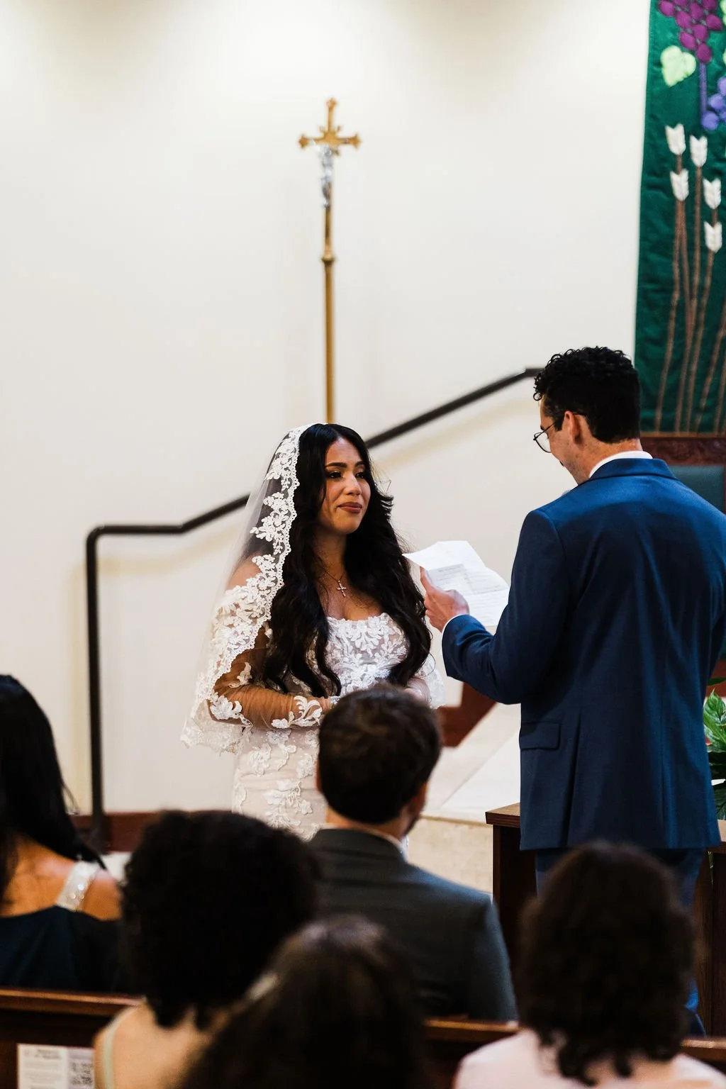  Traditional Catholic Church wedding with casual outdoor wedding reception at Saint Augustine Catholic Church The Yardery Sanford, FL - affordable orlando wedding photographer - intimate micro wedding photographer - best wedding venues Orlando - affo