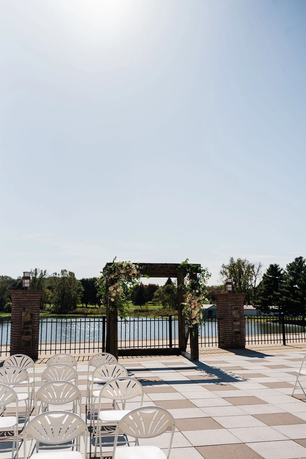  Elegant modern autumn fall rustic barn wedding at The Event on Sunny Brook scenic event venue in Kent, Ohio – indoor rustic barn wedding reception with outdoor ceremony – affordable Columbus Ohio wedding photographer – Central Ohio micro wedding pho