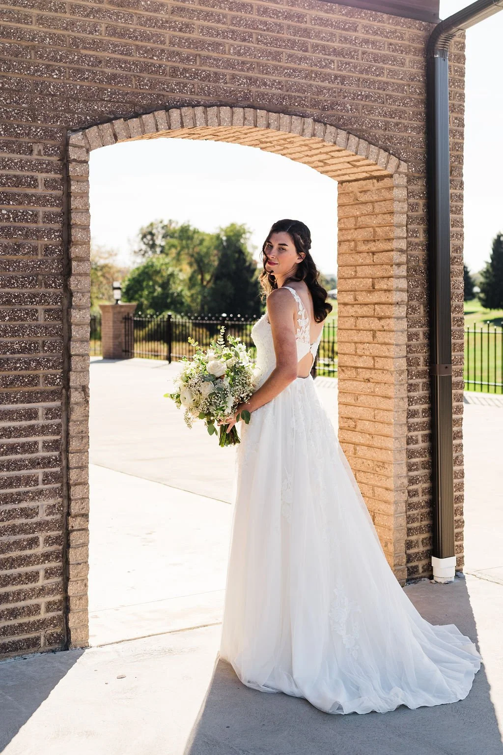  Elegant modern autumn fall rustic barn wedding at The Event on Sunny Brook scenic event venue in Kent, Ohio – indoor rustic barn wedding reception with outdoor ceremony – affordable Columbus Ohio wedding photographer – Central Ohio micro wedding pho