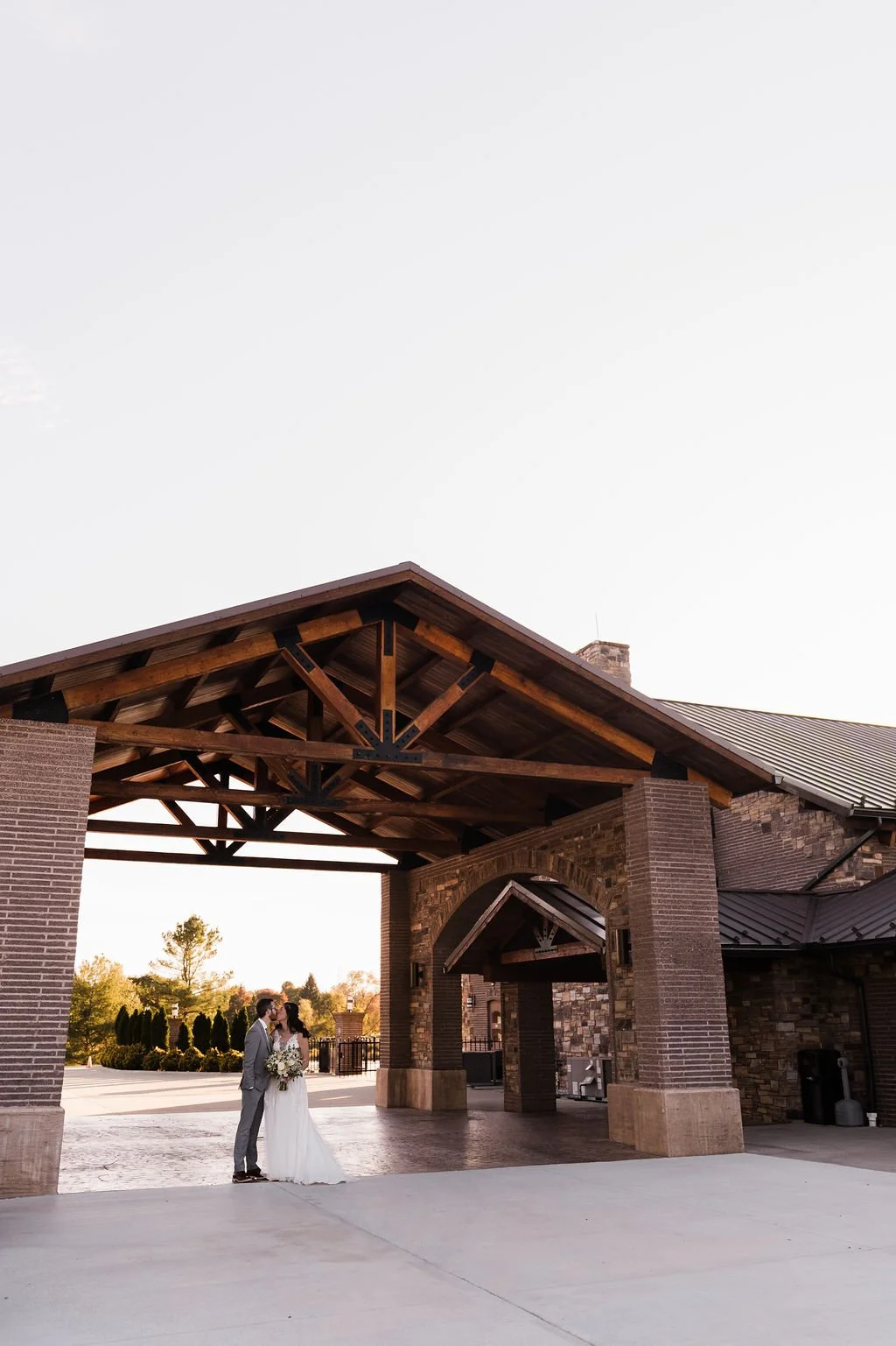  Elegant modern autumn fall rustic barn wedding at The Event on Sunny Brook scenic event venue in Kent, Ohio – indoor rustic barn wedding reception with outdoor ceremony – affordable Columbus Ohio wedding photographer – Central Ohio micro wedding pho