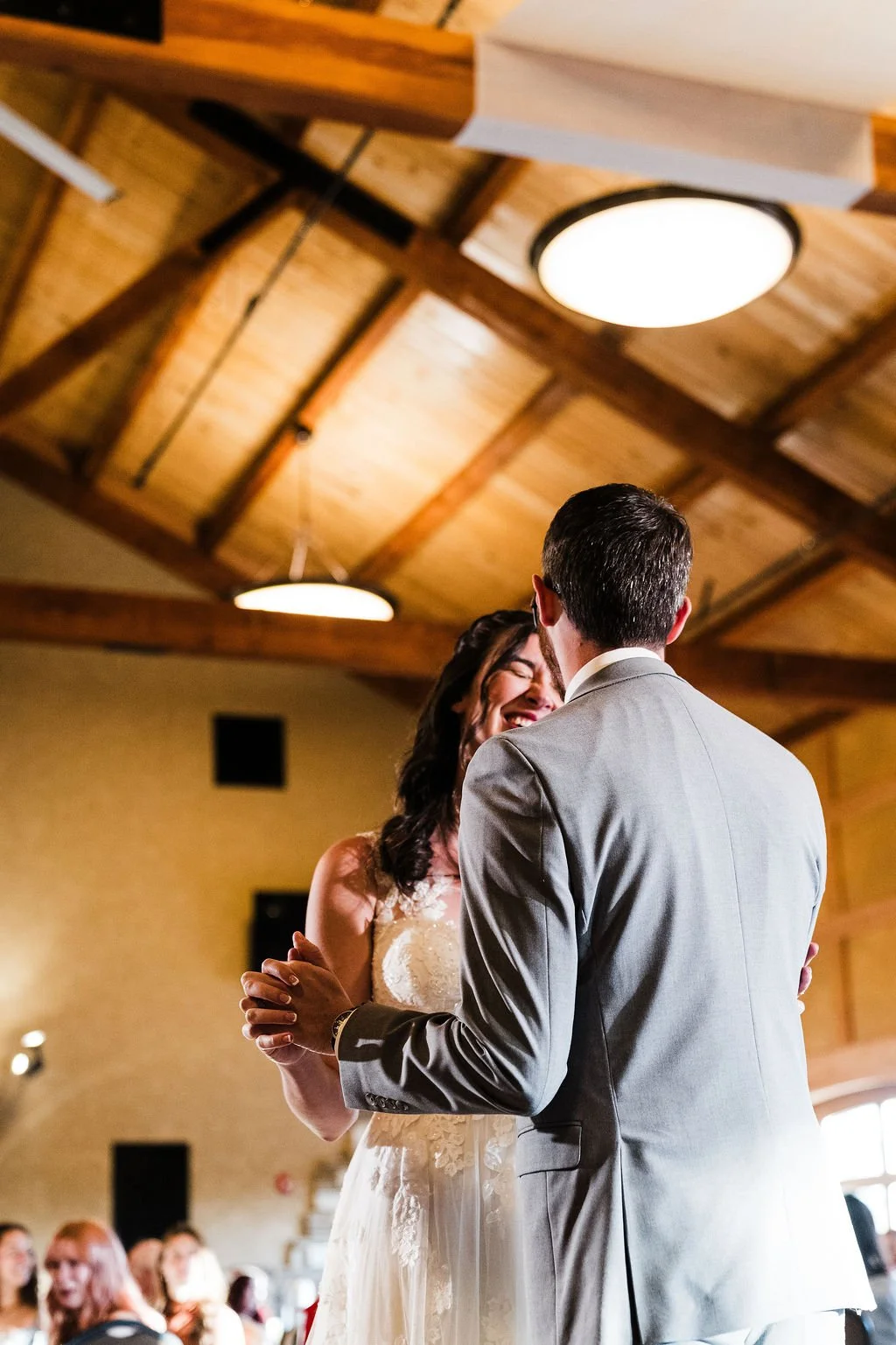  Elegant modern autumn fall rustic barn wedding at The Event on Sunny Brook scenic event venue in Kent, Ohio – indoor rustic barn wedding reception with outdoor ceremony – affordable Columbus Ohio wedding photographer – Central Ohio micro wedding pho