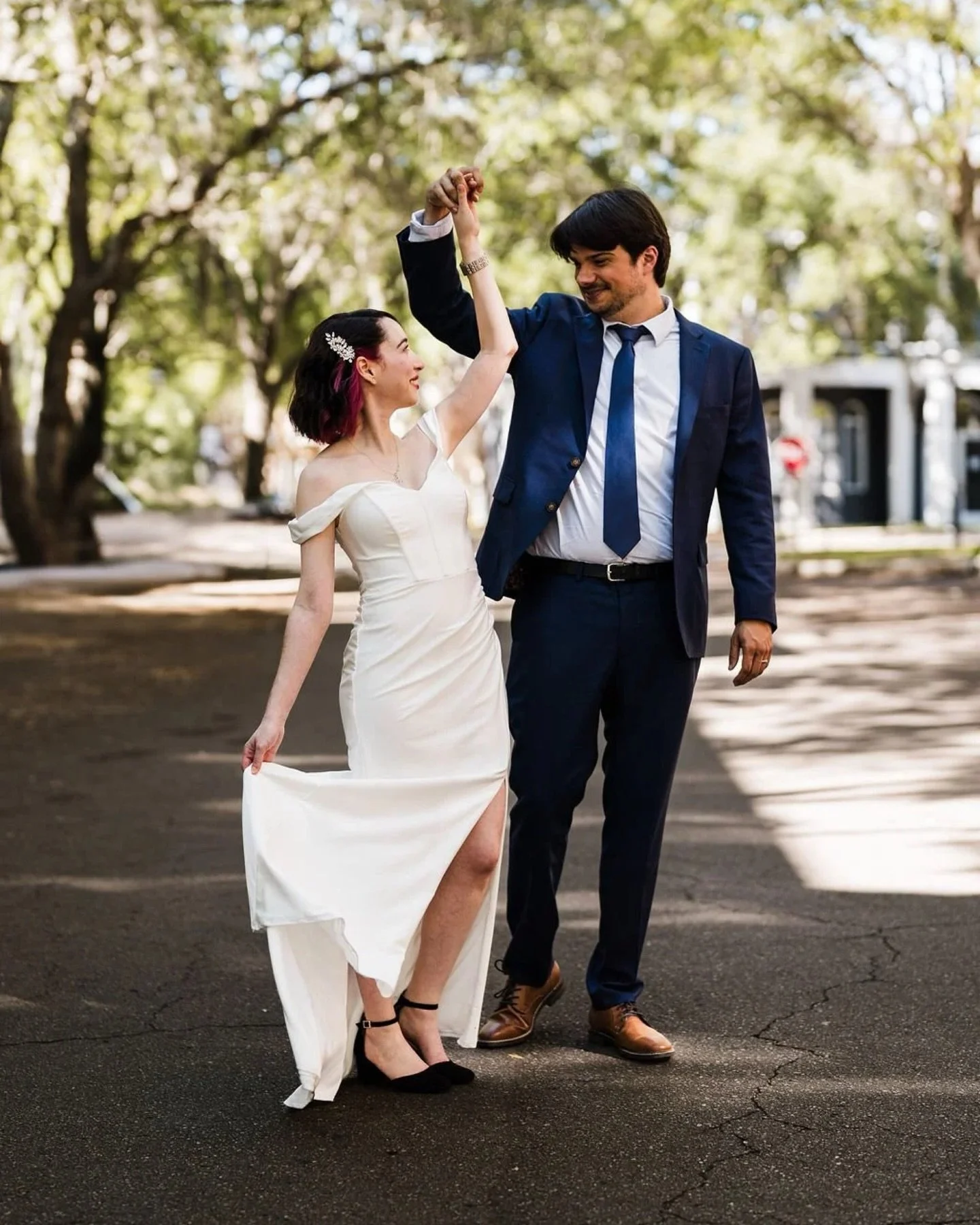 Monica and Matthew&rsquo;s wedding day in Gainesville was small by design. Quick, intentional, and filled with meaning. Matthew felt the emotions of the moment from the start, and their officiant (and pastor) paused to pray with him before the ceremo