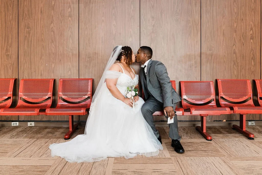 Kimberly &amp; Tyrie’s Valentine’s Day courthouse elopement in Ocoee, FL