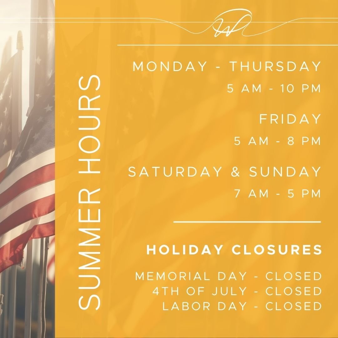 😎 It's almost (unofficially) summer, which means our summer hours are kicking off soon. Based on your feedback, we have also extended our weekend hours to 5:00pm!

Western's summer hours begin on Saturday, May 25th. Please also note, that we will be