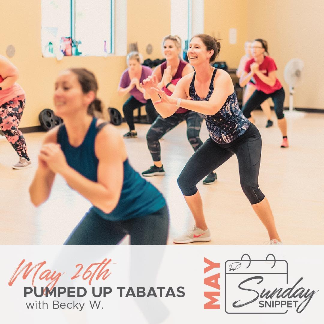 Your last Sunday Snippet before it goes on summer vacation! Join Becky for some Pumped Up Tabatas on Sunday at 10:00am

#tabataworkout #pumpedupstrength #tabatatraining