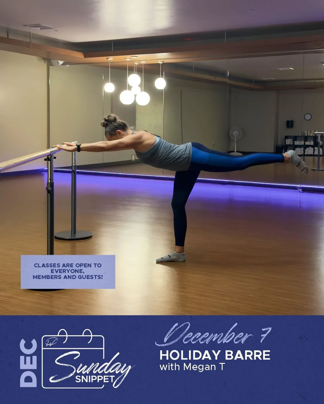 🎄 December Sunday Snippet: FITmas Kickoff! 🎄
Tomorrow we&rsquo;re kicking off the holiday season with Megan&rsquo;s holiday barre class! ✨

Join us at 9am in the Mind Body Studio for festive movement, feel-good energy, and a little extra sparkle to